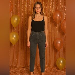 Vintage 1970’s Jordache Women’s Dark Gray Jeans Size 6 Tall (Vintage 12)